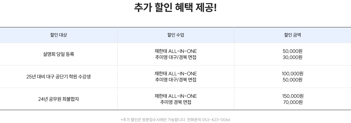 추가 할인 혜택 제공!