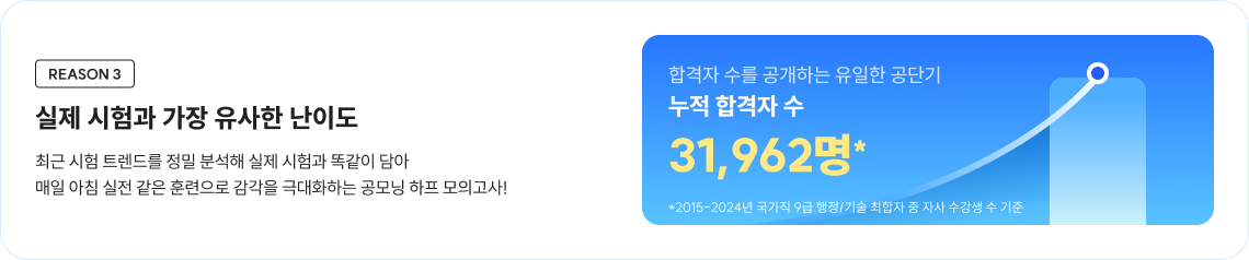 REASON 3 실제 시험과 가장 유사한 난이도