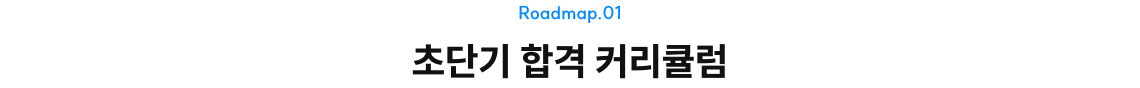 초단기 합격 커리큘럼