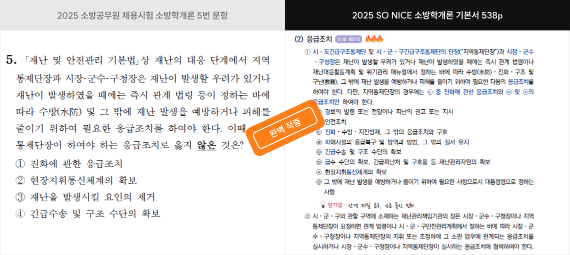 보기 내용 적중